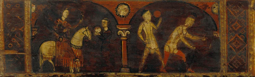 Deckenpaneel mit allegorischen Szenen zur Arbeit von Mai und Juni